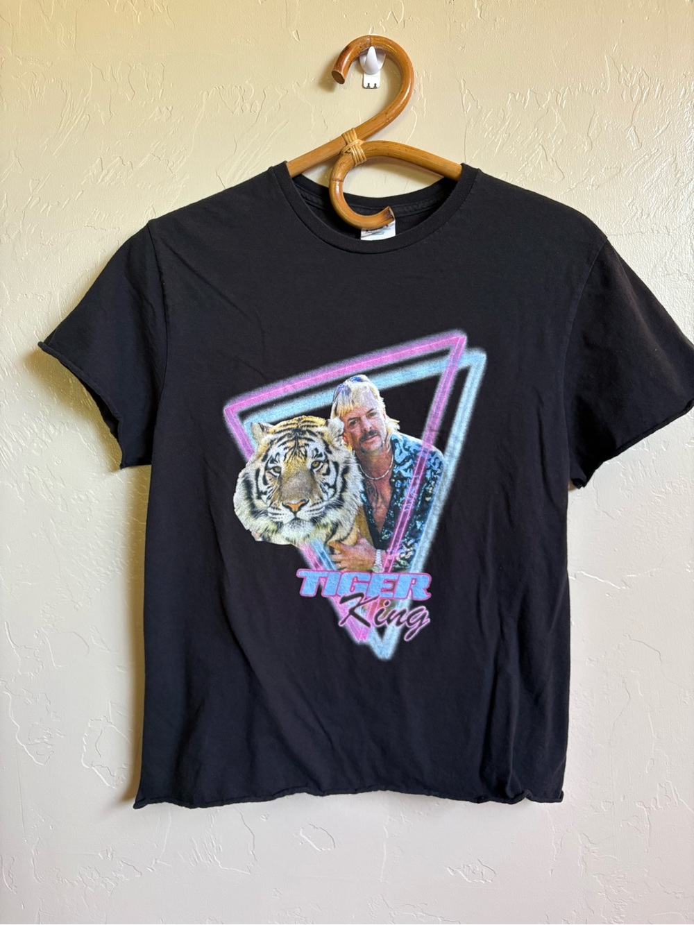 Tiger King Joe Exotic Black 100% Cotton Short Sleeve T-Shirt Size Medium
